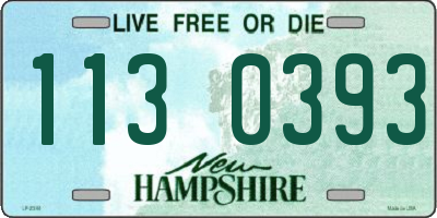 NH license plate 1130393