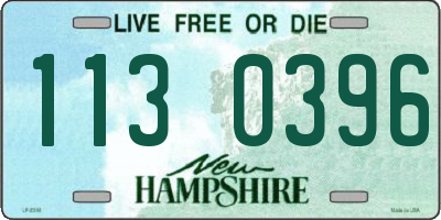 NH license plate 1130396