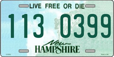 NH license plate 1130399