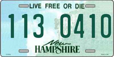 NH license plate 1130410