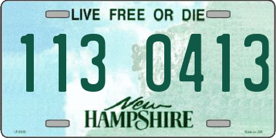NH license plate 1130413