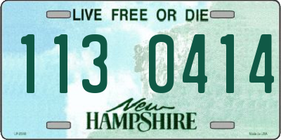 NH license plate 1130414