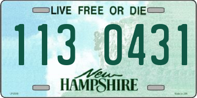 NH license plate 1130431
