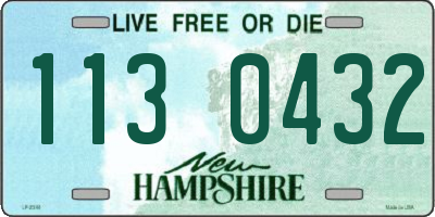 NH license plate 1130432