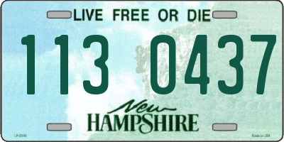 NH license plate 1130437