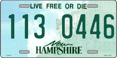 NH license plate 1130446