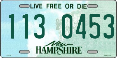 NH license plate 1130453