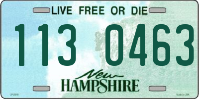 NH license plate 1130463