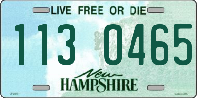 NH license plate 1130465