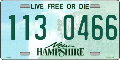 NH license plate 1130466
