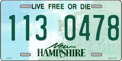 NH license plate 1130478