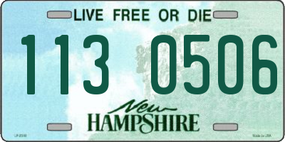NH license plate 1130506