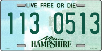 NH license plate 1130513