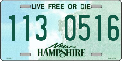 NH license plate 1130516