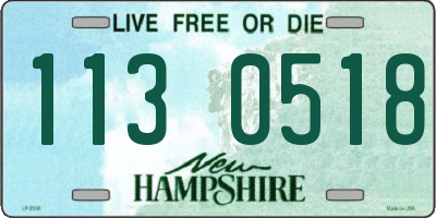 NH license plate 1130518