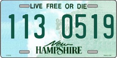 NH license plate 1130519
