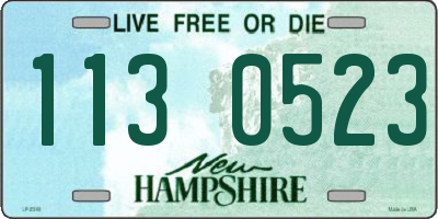 NH license plate 1130523