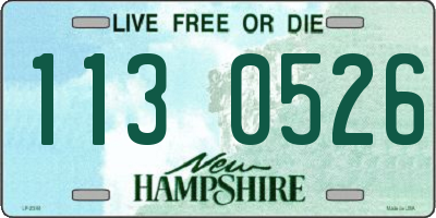 NH license plate 1130526