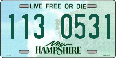 NH license plate 1130531