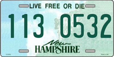 NH license plate 1130532