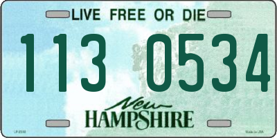 NH license plate 1130534