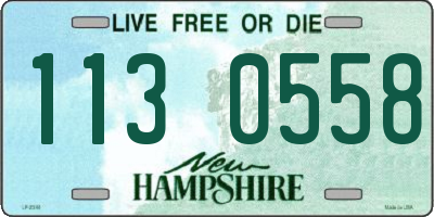 NH license plate 1130558