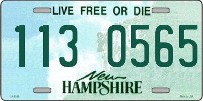 NH license plate 1130565