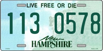 NH license plate 1130578