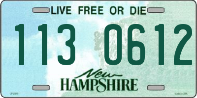NH license plate 1130612