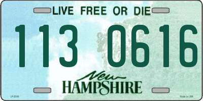 NH license plate 1130616