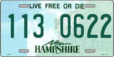NH license plate 1130622