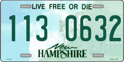 NH license plate 1130632