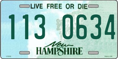 NH license plate 1130634