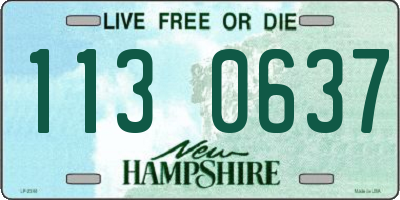 NH license plate 1130637