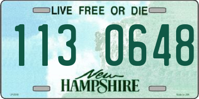 NH license plate 1130648