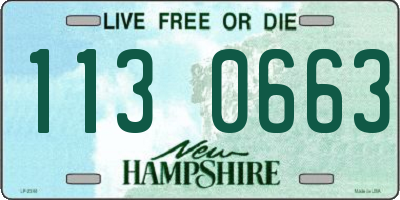NH license plate 1130663