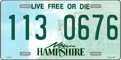 NH license plate 1130676