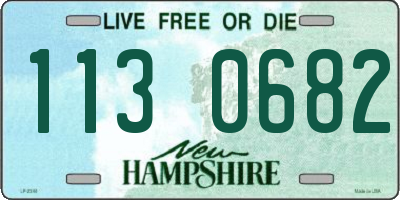 NH license plate 1130682