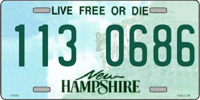 NH license plate 1130686
