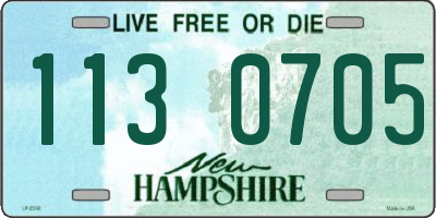 NH license plate 1130705