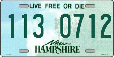 NH license plate 1130712