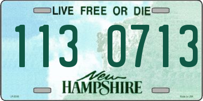 NH license plate 1130713