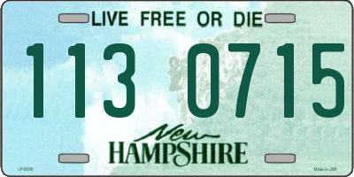 NH license plate 1130715