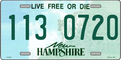 NH license plate 1130720