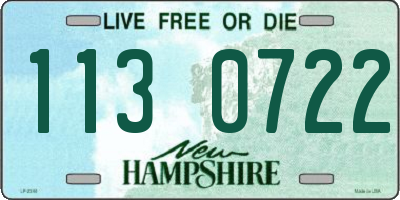 NH license plate 1130722