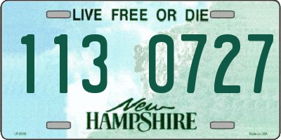 NH license plate 1130727