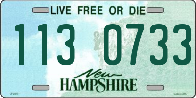 NH license plate 1130733