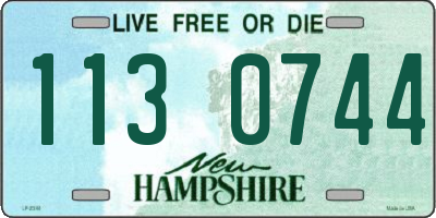 NH license plate 1130744