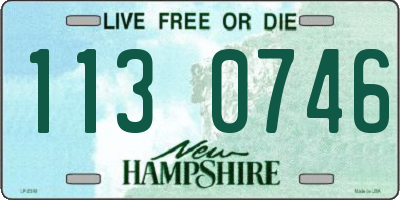 NH license plate 1130746