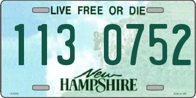 NH license plate 1130752